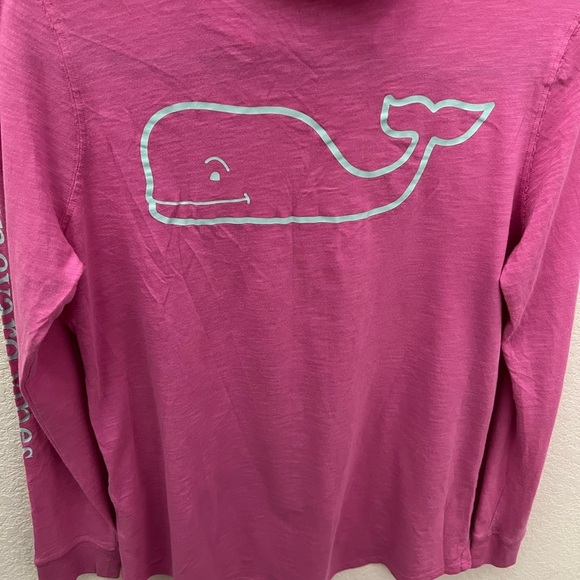 Vineyard Vines Pink Whale Logo Hoodie Women’s Small Long Sleeve 100% Cotton - Picture 5 of 6